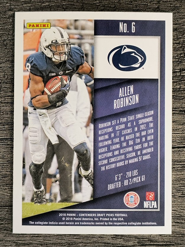 2016 Panini Contenders Draft Picks #6 Allen Robinson