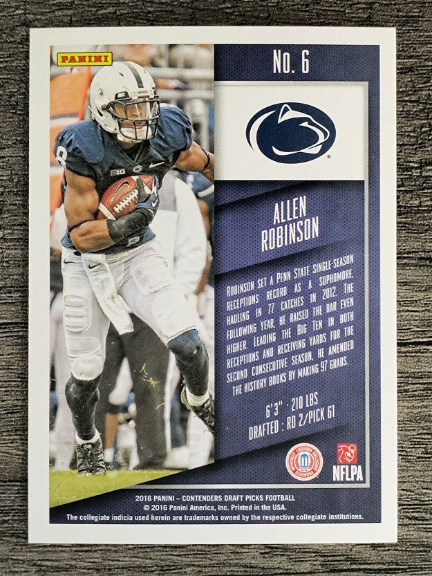 2016 Panini Contenders Draft Picks #6 Allen Robinson