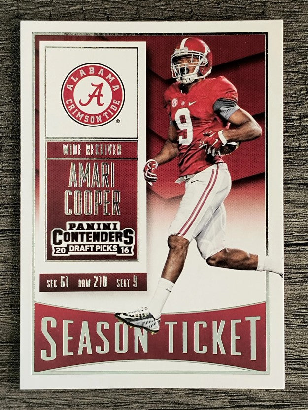 2016 Panini Contenders Draft Picks #7 Amari Cooper