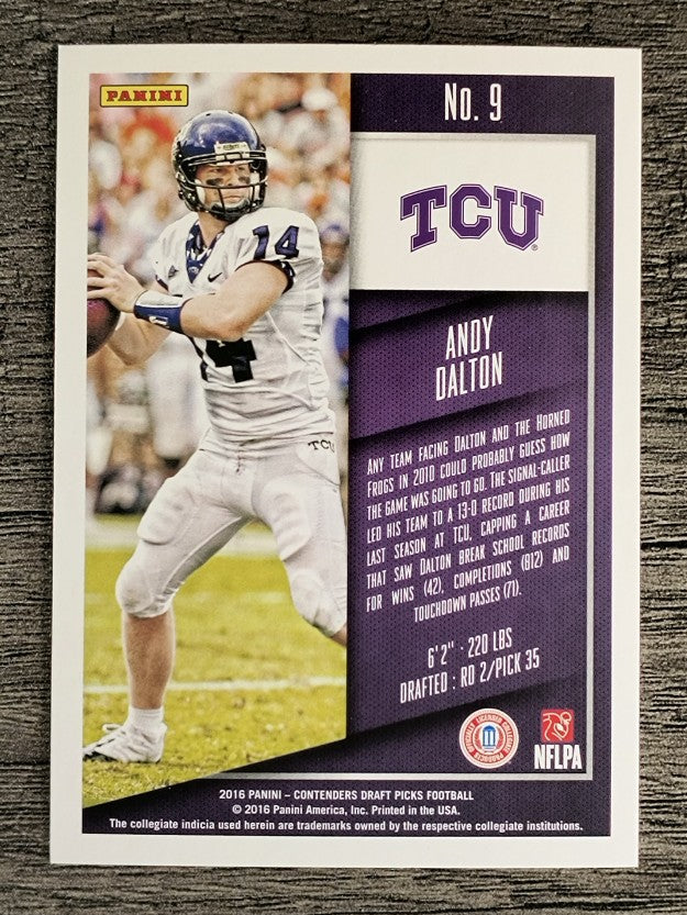 2016 Panini Contenders Draft Picks #9 Andy Dalton