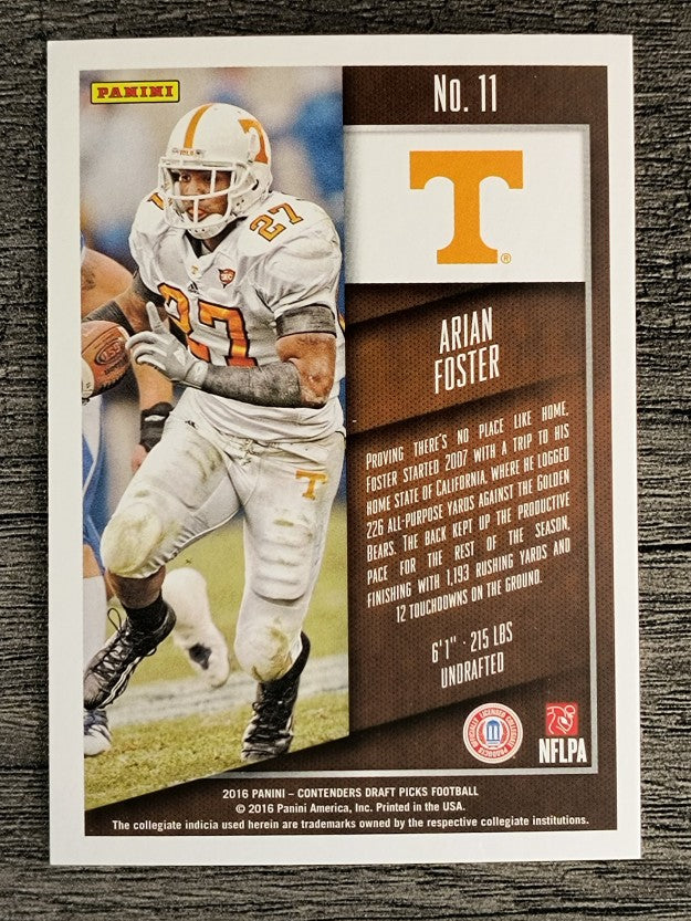 2016 Panini Contenders Draft Picks #11 Arian Foster