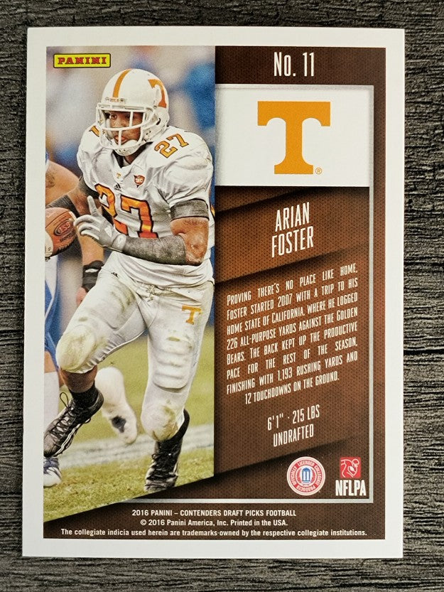 2016 Panini Contenders Draft Picks #11 Arian Foster