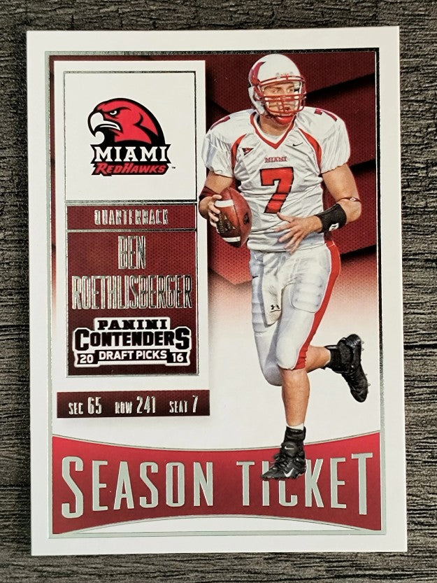 2016 Panini Contenders Draft Picks #12 Ben Roethlisberger