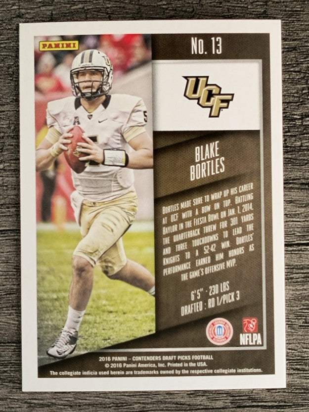 2016 Panini Contenders Draft Picks #13 Blake Bortles