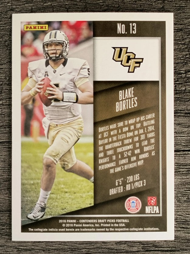 2016 Panini Contenders Draft Picks #13 Blake Bortles