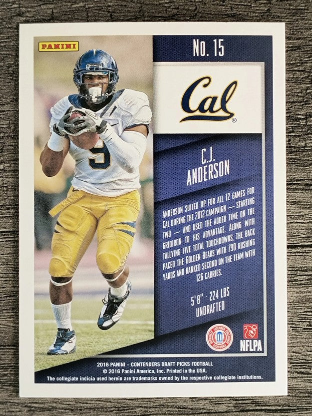 2016 Panini Contenders Draft Picks #15 C.J. Anderson