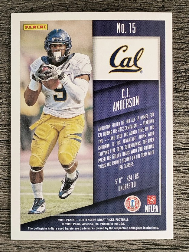 2016 Panini Contenders Draft Picks #15 C.J. Anderson