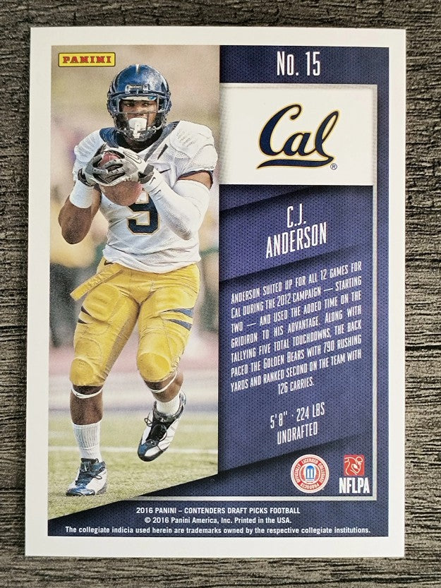 2016 Panini Contenders Draft Picks #15 C.J. Anderson