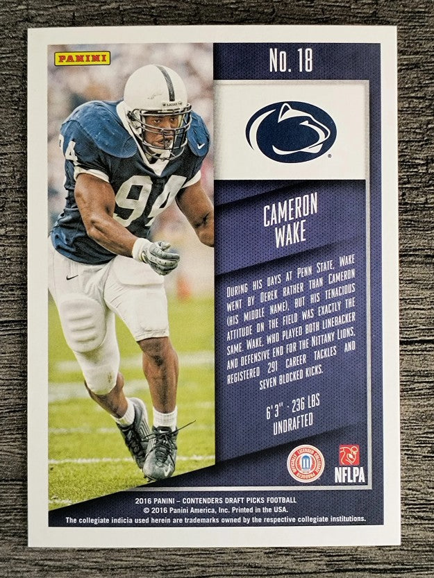 2016 Panini Contenders Draft Picks #18 Cameron Wake