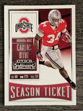 2016 Panini Contenders Draft Picks #19 Carlos Hyde