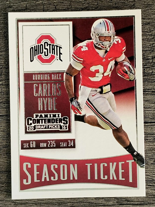 2016 Panini Contenders Draft Picks #19 Carlos Hyde