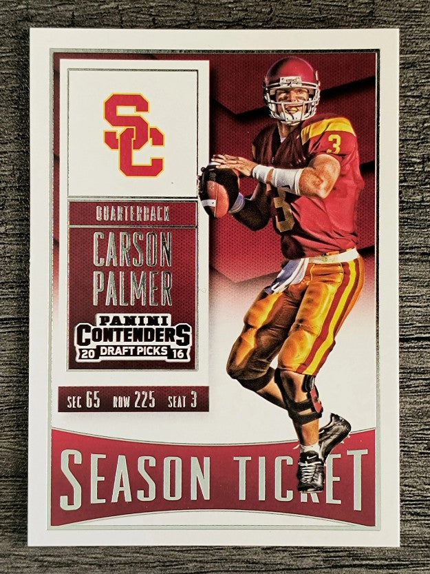 2016 Panini Contenders Draft Picks #20 Carson Palmer