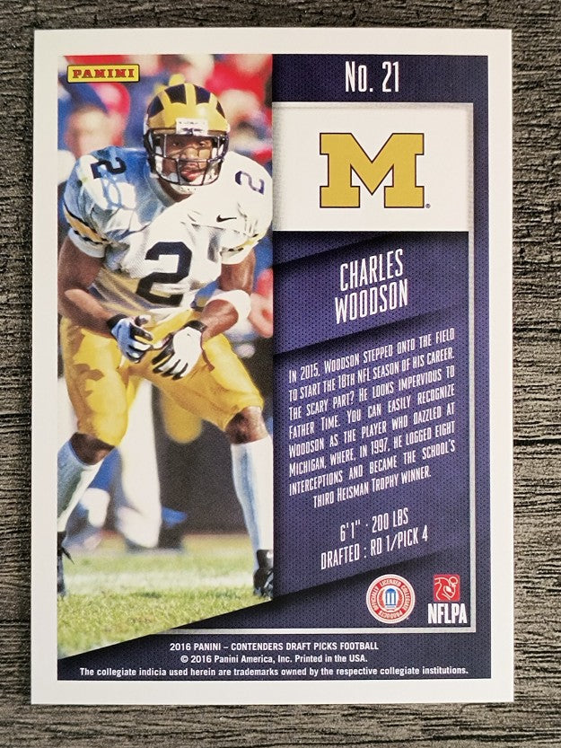 2016 Panini Contenders Draft Picks #21 Charles Woodson