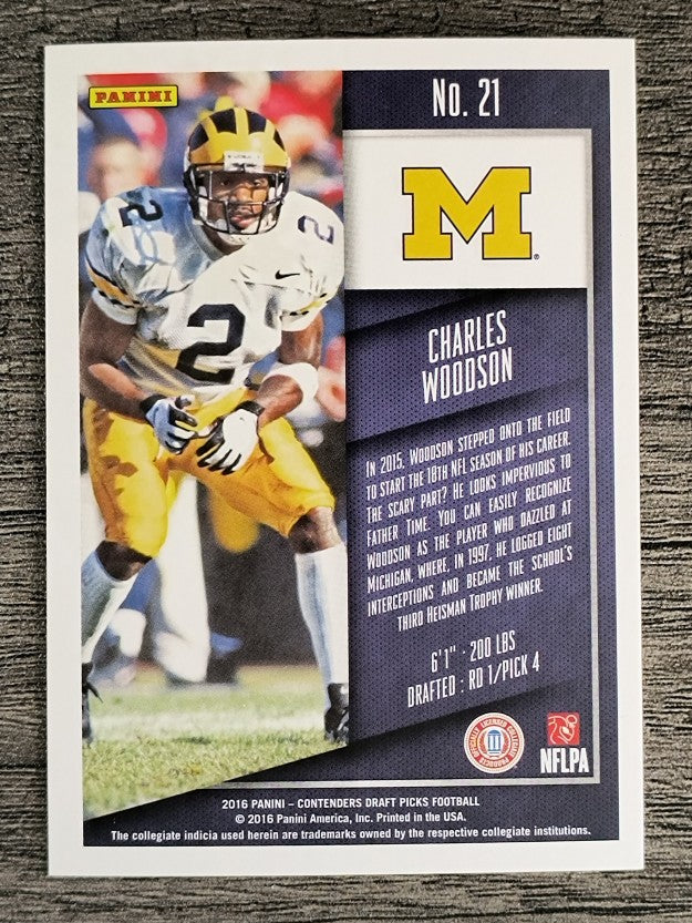2016 Panini Contenders Draft Picks #21 Charles Woodson
