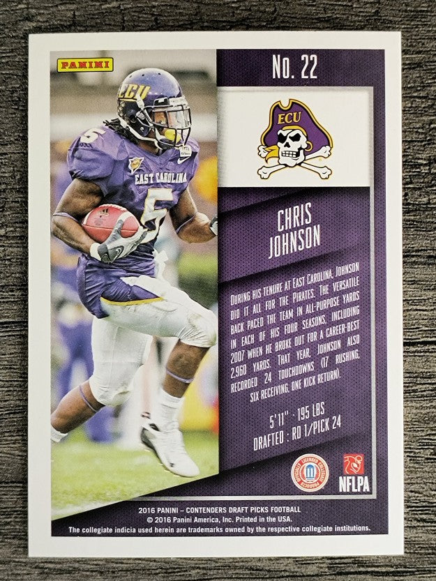 2016 Panini Contenders Draft Picks #22 Chris Johnson