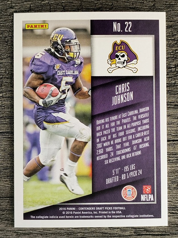 2016 Panini Contenders Draft Picks #22 Chris Johnson