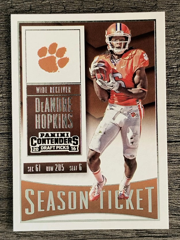 2016 Panini Contenders Draft Picks #26 DeAndre Hopkins