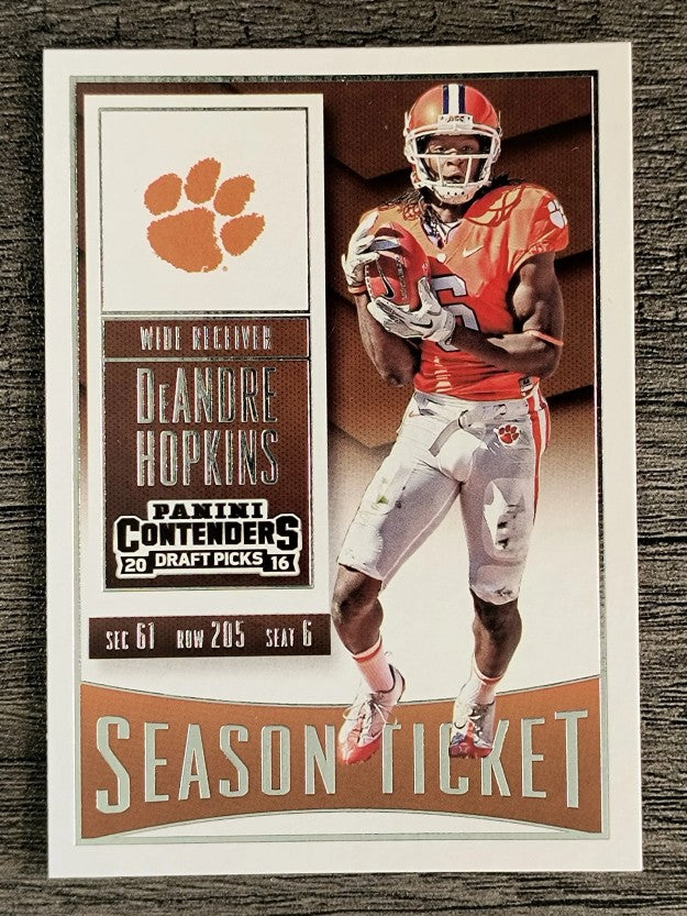 2016 Panini Contenders Draft Picks #26 DeAndre Hopkins