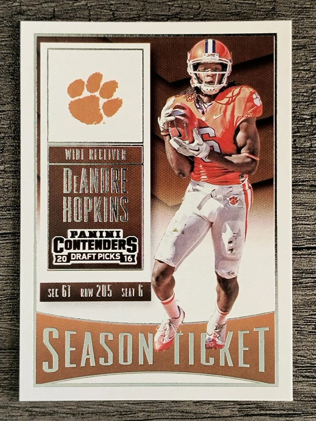 2016 Panini Contenders Draft Picks #26 DeAndre Hopkins