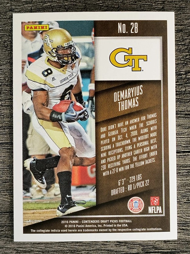 2016 Panini Contenders Draft Picks #28 Demaryius Thomas