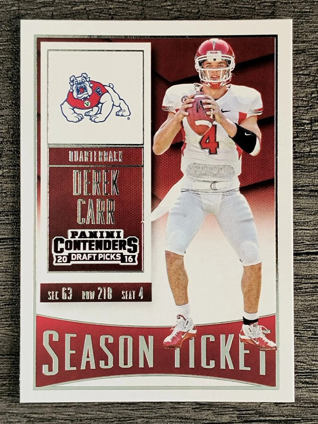 2016 Panini Contenders Draft Picks #29 Derek Carr
