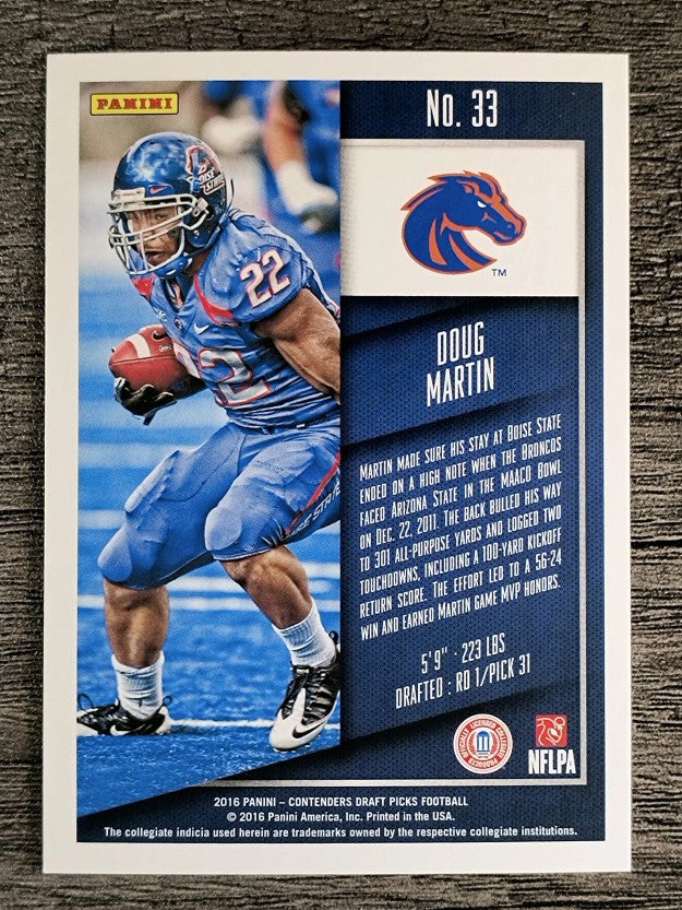 2016 Panini Contenders Draft Picks #33 Doug Martin