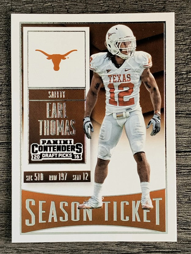 2016 Panini Contenders Draft Picks #35 Earl Thomas