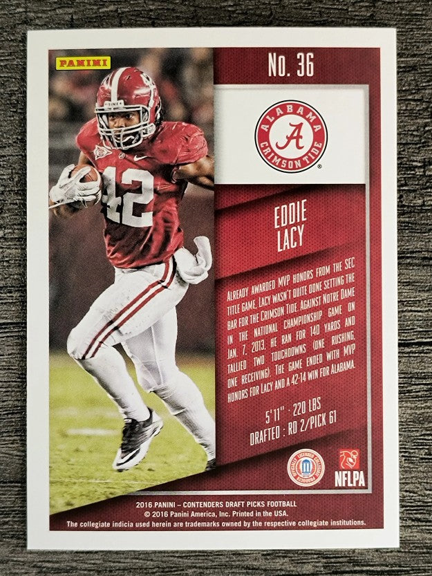 2016 Panini Contenders Draft Picks #36 Eddie Lacy