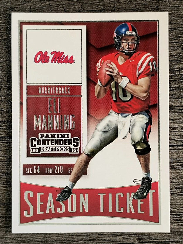 2016 Panini Contenders Draft Picks #37 Eli Manning