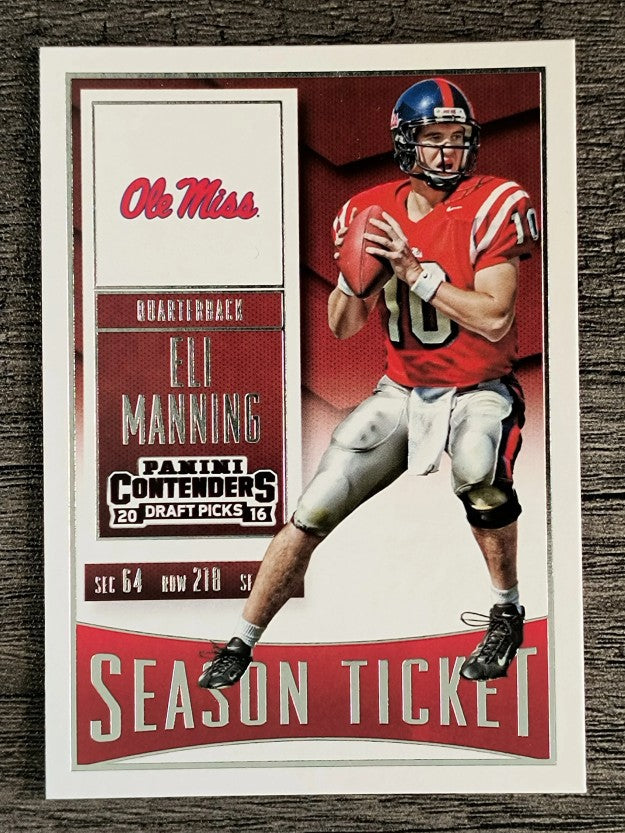 2016 Panini Contenders Draft Picks #37 Eli Manning