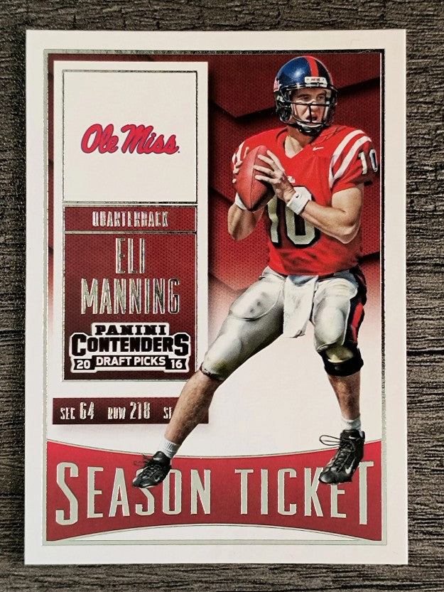 2016 Panini Contenders Draft Picks #37 Eli Manning