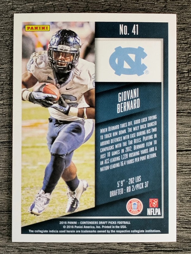 2016 Panini Contenders Draft Picks #41 Giovani Bernard