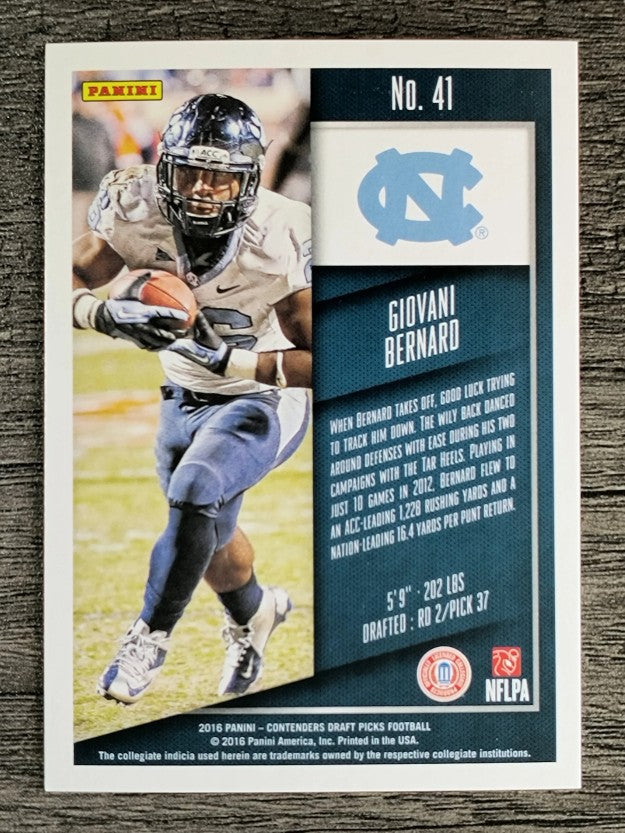2016 Panini Contenders Draft Picks #41 Giovani Bernard
