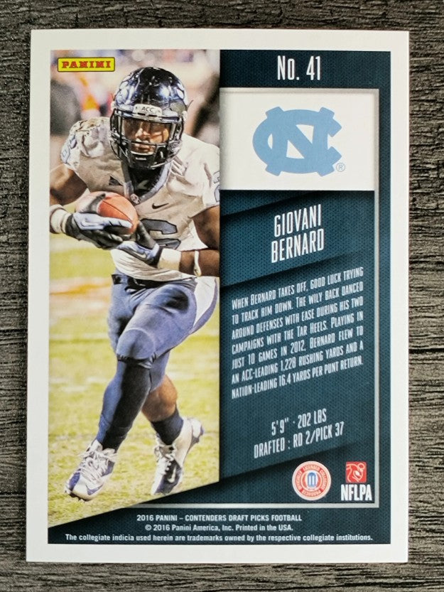 2016 Panini Contenders Draft Picks #41 Giovani Bernard