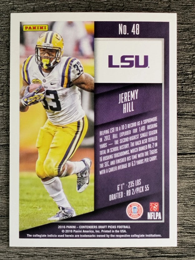 2016 Panini Contenders Draft Picks #48 Jeremy Hill
