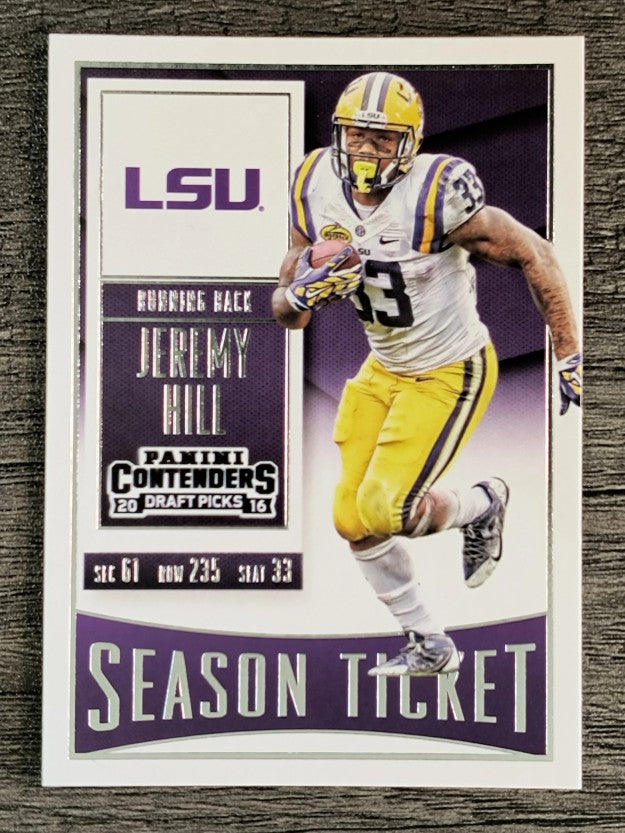 2016 Panini Contenders Draft Picks #48 Jeremy Hill