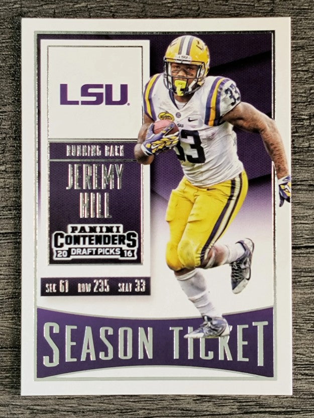 2016 Panini Contenders Draft Picks #48 Jeremy Hill