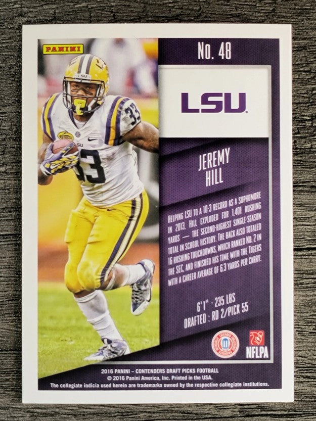 2016 Panini Contenders Draft Picks #48 Jeremy Hill