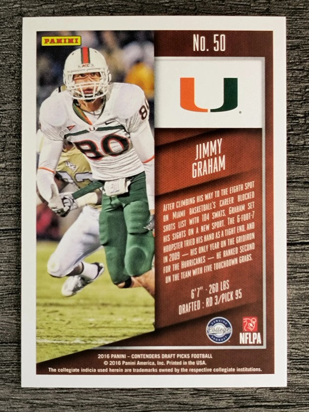 2016 Panini Contenders Draft Picks #50 Jimmy Graham