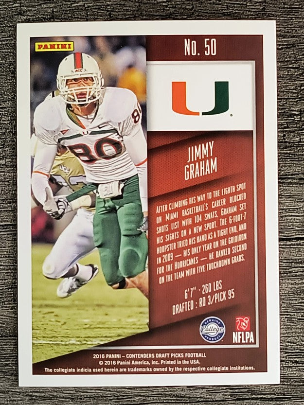 2016 Panini Contenders Draft Picks #50 Jimmy Graham