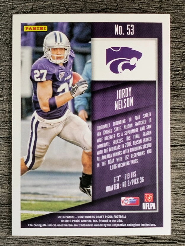 2016 Panini Contenders Draft Picks #53 Jordy Nelson