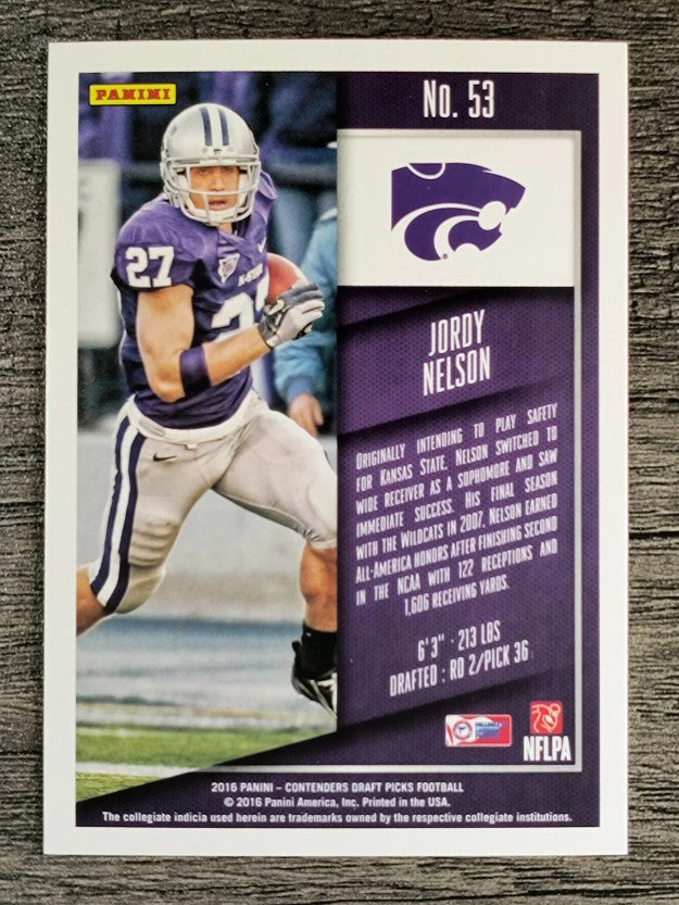2016 Panini Contenders Draft Picks #53 Jordy Nelson