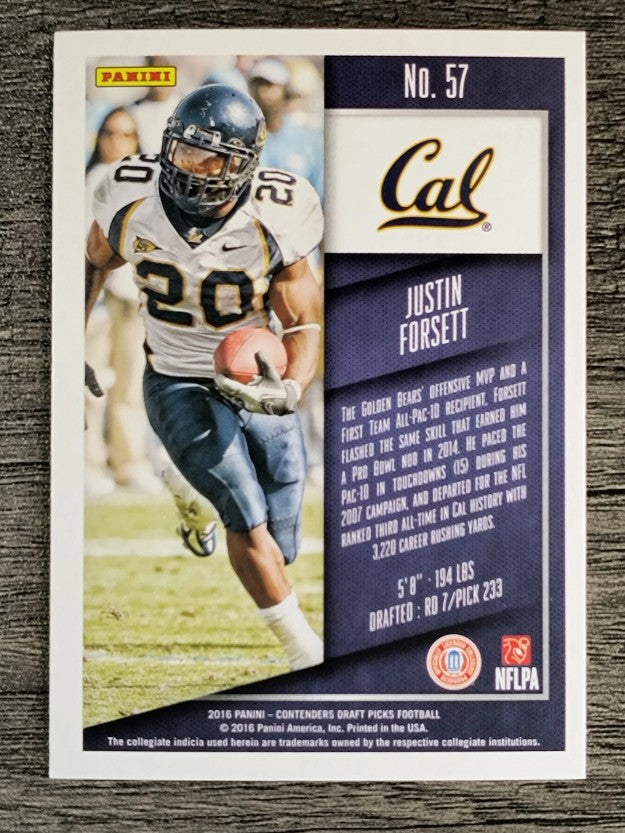 2016 Panini Contenders Draft Picks #57 Justin Forsett