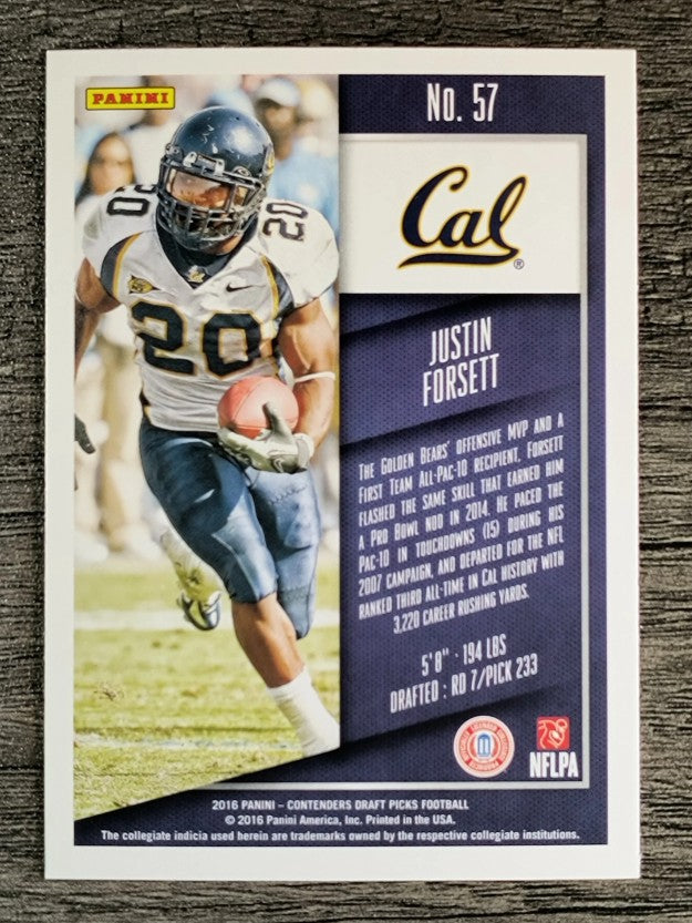 2016 Panini Contenders Draft Picks #57 Justin Forsett