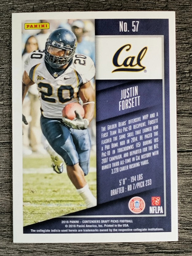 2016 Panini Contenders Draft Picks #57 Justin Forsett