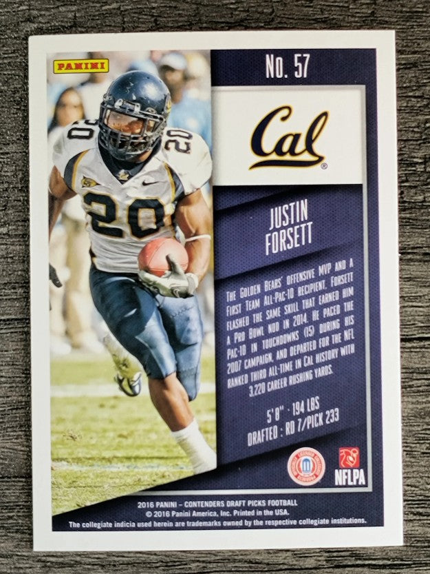 2016 Panini Contenders Draft Picks #57 Justin Forsett
