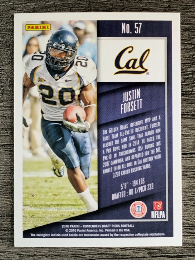 2016 Panini Contenders Draft Picks #57 Justin Forsett
