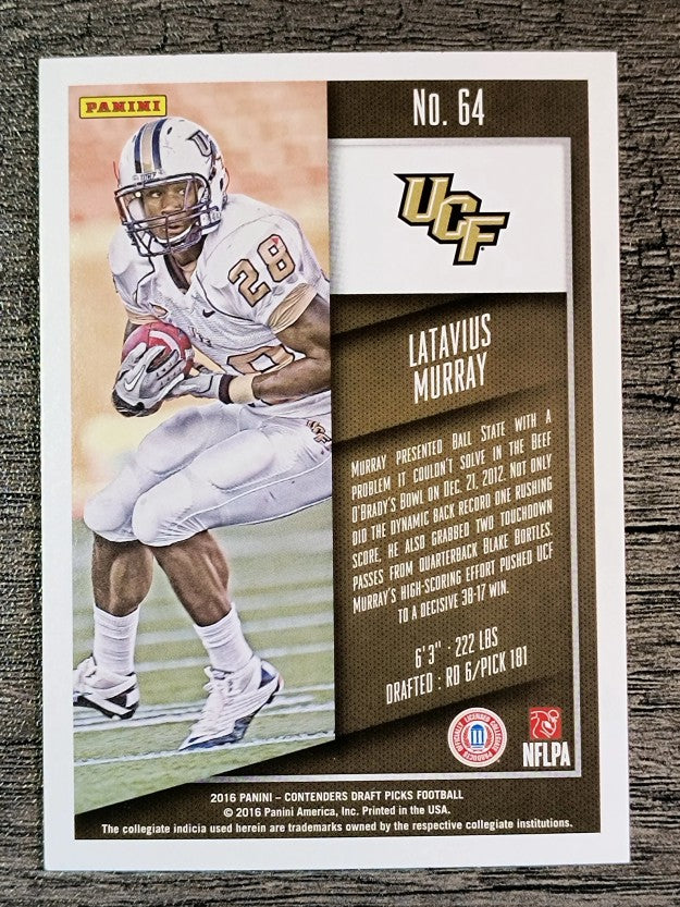 2016 Panini Contenders Draft Picks #64 Latavius Murray