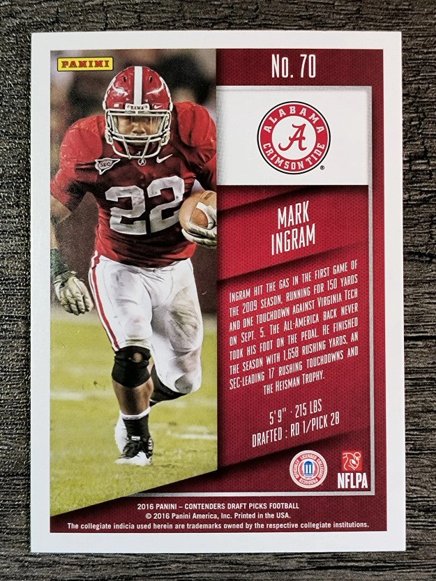 2016 Panini Contenders Draft Picks #70 Mark Ingram