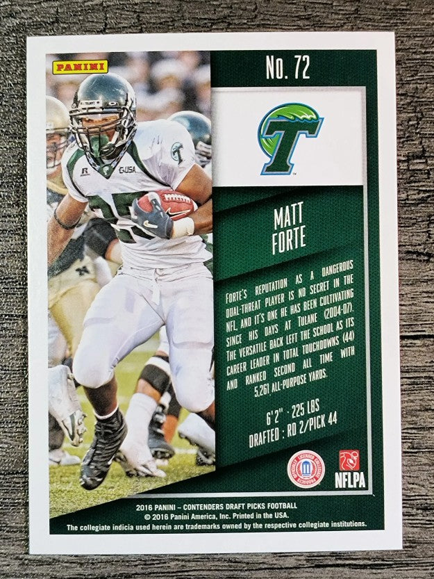 2016 Panini Contenders Draft Picks #72 Matt Forte